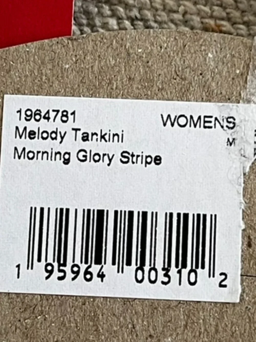 Prana Woman's Summer Beach Melody Morning Glory Stripe Swim Tankini Sz med